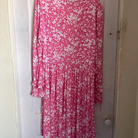 Draper James Boatneck Kitty Dress Pink Size Large - Picture 5 of 7